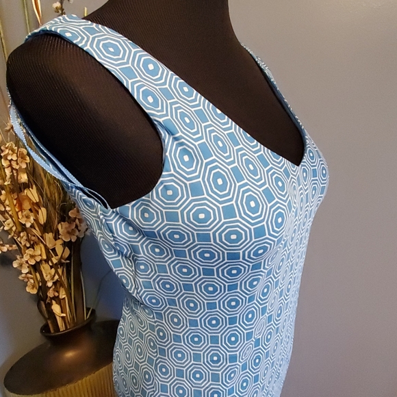 Jones New York Signature Ocean Blue Silk dress NWT - Picture 3 of 7